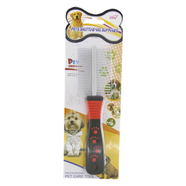 برس حیوانات پت گرومینگ (Pet Grooming) مدل گره باز کن دو طرفه