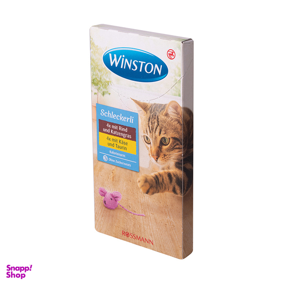 بستنی گربه وینستون (Winston) مدل LiverSausage & Cheese بسته 8 عددی