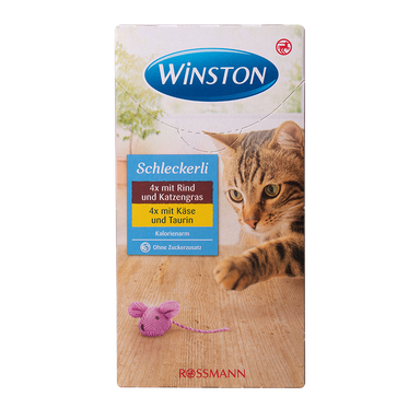 بستنی گربه وینستون (Winston) مدل LiverSausage & Cheese بسته 8 عددی