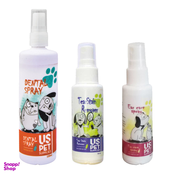 بسته اسپری روزانه یو اس پت (US Pet) مدل Daily حجم 120 ‌میلی‌لیتر مجموعه 3 عددی
