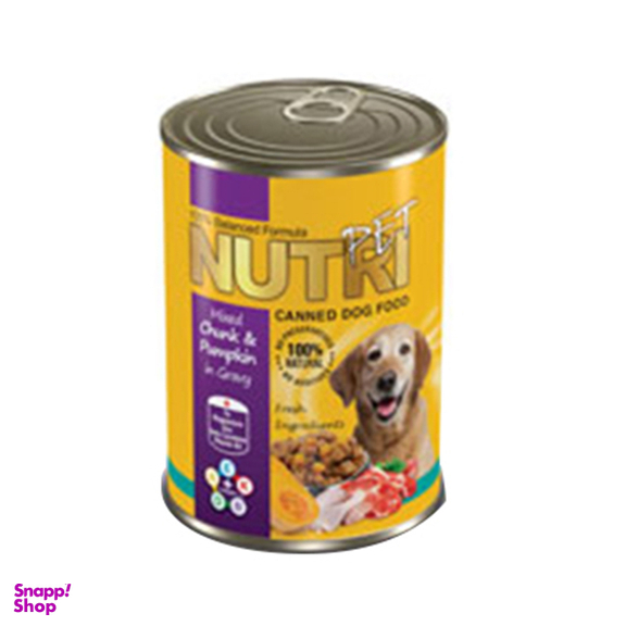 بسته کنسرو غذای سگ نوتری پت مدل Nutri Pack وزن 425 گرم مجموعه 4 عددی
