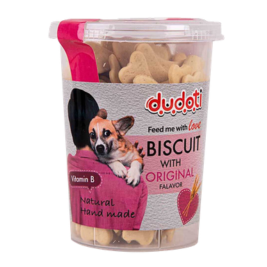 تشویقی بیسکوییت سگ دودوتی (Dudoti) با طعم گندم وزن 150g