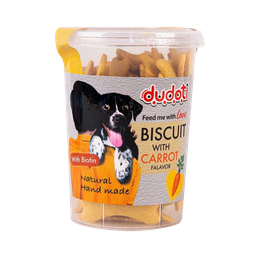 تشویقی بیسکوییت سگ دودوتی (Dudoti) با طعم هویج وزن 150g