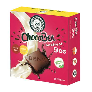 تشویقی سگ بنجی (Benji) مدل ChocoBen Beetroot بسته 50 عددی