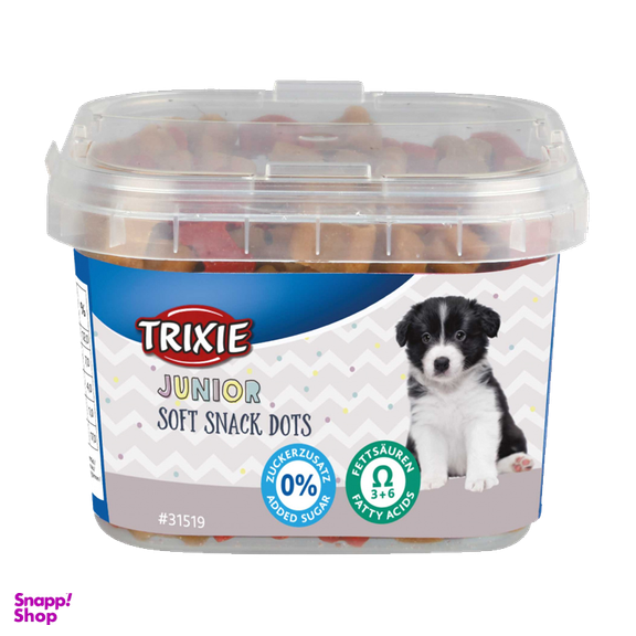 تشویقی سگ تریکسی (Trixie) مدل Junior Soft Snack Dots با مخلوط وزن 140 گرم