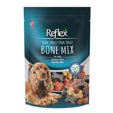 تشویقی سگ رفلکس (Reflex) مدل Bone Mix وزن 150 گرم