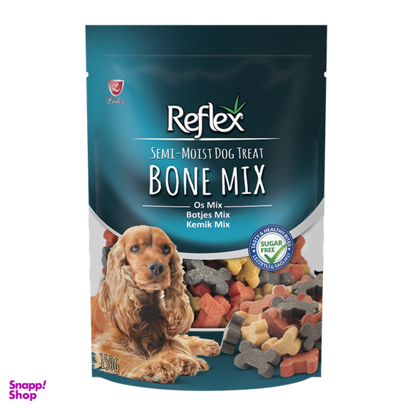 تشویقی سگ رفلکس (Reflex) مدل Bone Mix وزن 150 گرم
