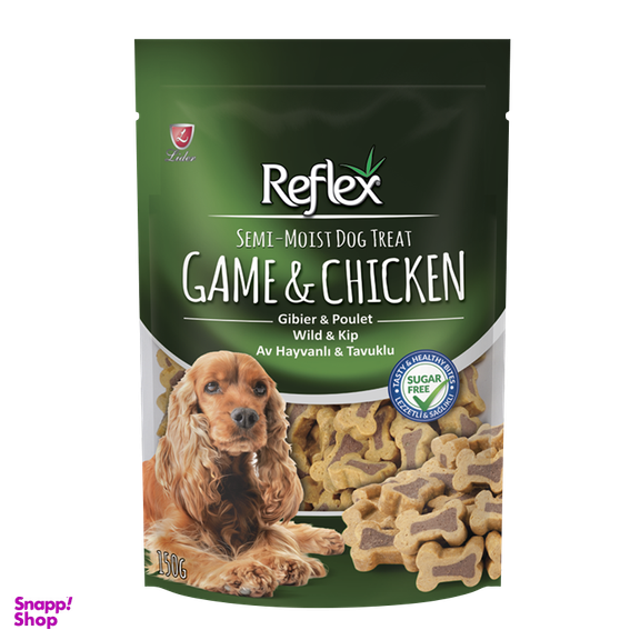 تشویقی سگ رفلکس (Reflex) مدل Game & Chicken وزن 150 گرم