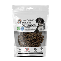 تشویقی سگ هاپومیل (Haapoo Meal) مدل Sardine Soft Bites وزن 100 گرم