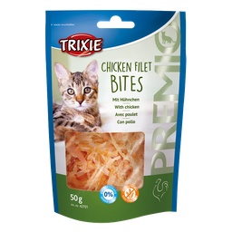 تشویقی گربه تریکسی (Trixie) مدل Chicken Fillet Bites با طعم مرغ وزن 50 گرم