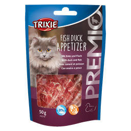 تشویقی گربه تریکسی (Trixie) مدل Fish Duck Appetizer با طعم ماهی و اردک وزن 50 گرم