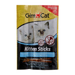 تشویقی مدادی بچه گربه جیم کت (Gim Cat) با طعم بوقلمون مدل GimCat Kitten Turkey Stick بسته 3 عددی