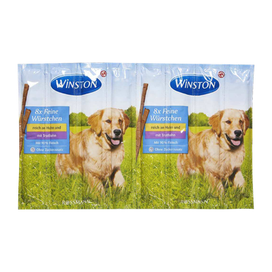تشویقی مدادی سگ وینستون (Winston) با طعم مرغ و بوقلمون مدل Winston Stick Chicken & Turkey بسته 8 عددی