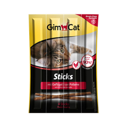 تشویقی مدادی گربه جیم کت (Gim Cat) با طعم مرغ مدل GimCat Sticks Chicken بسته 5 عددی
