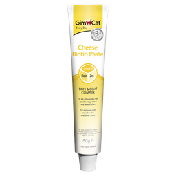 خمیر مالت گربه بیوتین جیم کت (Gim Cat) با طعم پنیر مدل GimCat Cheese Biotin Paste وزن 50 گرم