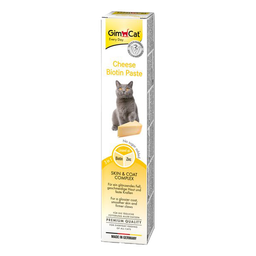 خمیر مالت گربه بیوتین جیم کت (Gim Cat) با طعم پنیر مدل GimCat Cheese Biotin Paste وزن 50 گرم