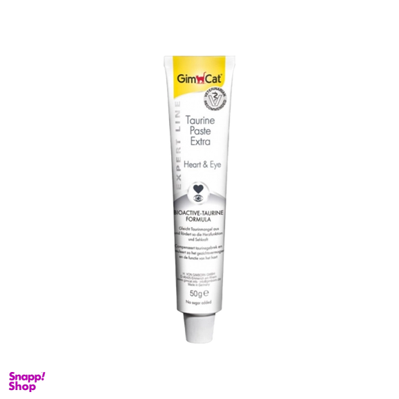 خمیر مالت گربه تایورین جیم کت (Gim Cat) مدل GimCat Paste Taurine Heart & Eye وزن 50 گرم