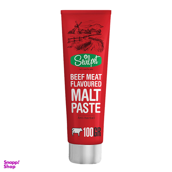 خمیر مالت گربه سویل پت (Sevil Pet) مدل Beef وزن 100 گرم