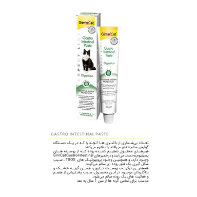 خمیر مالت گربه گاسترو اینتستینال جیم کت (Gim Cat) مدل GimCat Gastro Intestinal Paste وزن 50 گرم