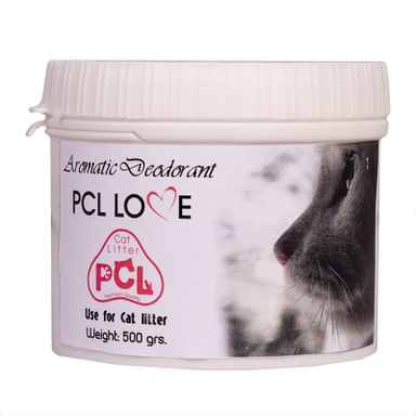 خوشبو کننده خاک گربه پی سی ال (BCL) مدل PCL-Love وزن 500 گرم