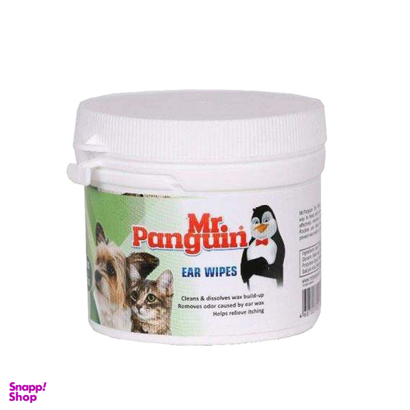 دستمال مرطوب گوش مستر پنگوئن مدل Ear Wipe بسته 70 عددی