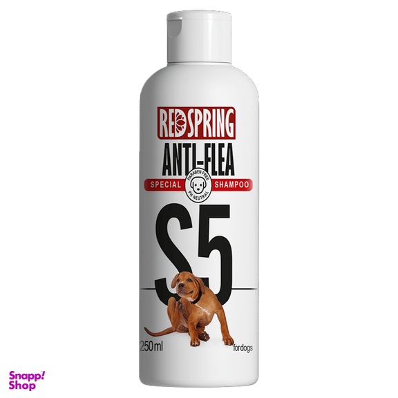 شامپو ضد کک و کنه سگ رداسپرینگ (Redspring) مدل S5 حجم 250 میلی لیتر