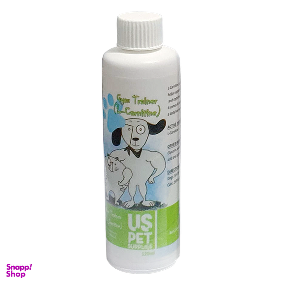شربت چربی سوز یو اس پت (US Pet) مدل L-Carnitine حجم 120 میلی لیتر