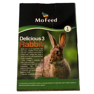 غذای خرگوش مفید (Mofeed) مدل Rabbit Delicious وزن 1 کیلوگرم
