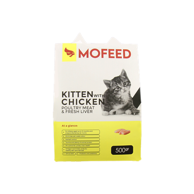 غذای خشک بچه گربه مفید (Mofeed) با طعم مرغ وزن 500 گرم