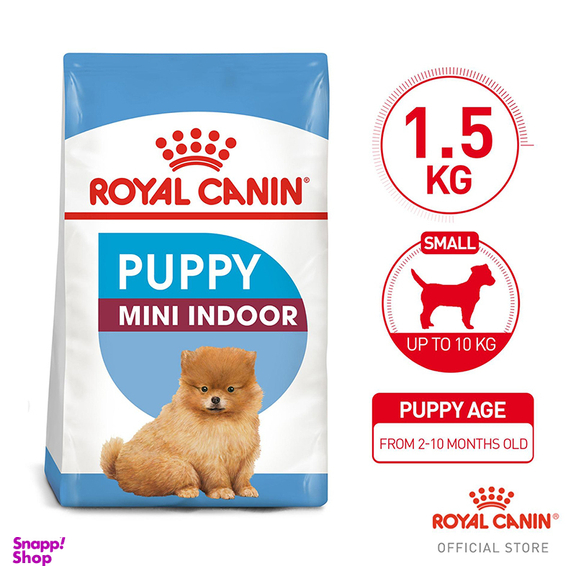 غذای خشک توله سگ رویال کنین مدل Mini Indoor Puppy وزن 1.5 کیلوگرم