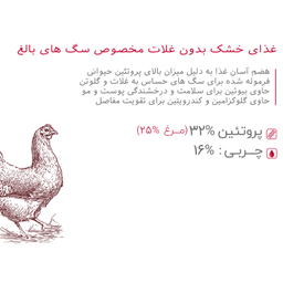 غذای خشک سگ بابین (Babin) مدل Babin Adult Chicken Grain Free وزن 3 کیلوگرم