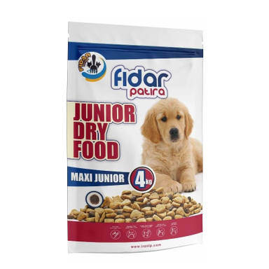 غذای خشک سگ فیدار (Fidar) مدل Maxi Junior وزن 4 کیلوگرم
