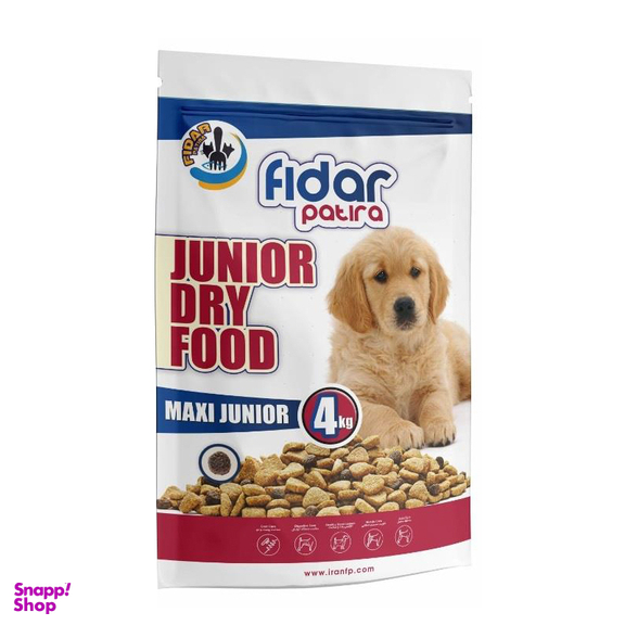 غذای خشک سگ فیدار (Fidar) مدل Maxi Junior وزن 4 کیلوگرم