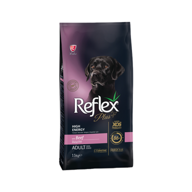 غذای خشک سگ نژاد کوچک رفلکس (Reflex) پلاس مدل Reflex Plus Adult High Energy Beef وزن 3 کیلوگرم