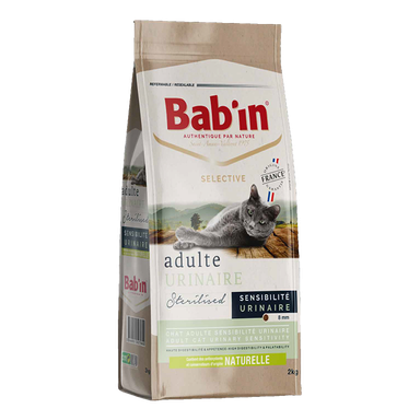 غذای خشک گربه عقیم شده بابین (Babin) مدل Sterilised Urinary وزن 2 کیلوگرم