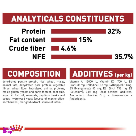 غذای خشک گربه رویال کنین مدل Regular Fit 32 وزن 2 کیلوگرم