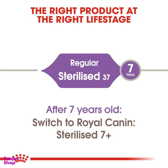 غذای خشک گربه رویال کنین مدل Regular Sterilised وزن 2 کیلوگرم