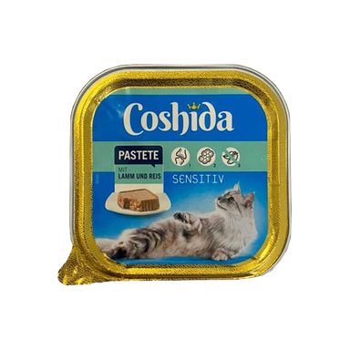 غذای کاسه ای گربه کوشیدا (Coshida) با طعم Coshida Pate Sensitive وزن 100 گرم