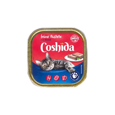 غذای کاسه ای گربه کوشیدا (Coshida) با طعم گوشت گاو وزن 100 گرم