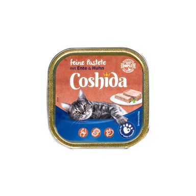 غذای کاسه ای گربه کوشیدا (Coshida) با طعم مرغ و اردک وزن 100 گرم