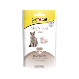 قرص تقویت کننده پوست و مو گربه جیم کت (Gim Cat) مدل GimCat Tabs Skin & Coat وزن 40 گرم