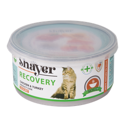 کنسرو ریکاوری گربه شایر مدل Chicken & Turkey وزن 200 گرم