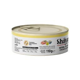 کنسرو غذای گربه شایر (Shayer) با طعم مرغ و سیب در ژله وزن 110 گرم