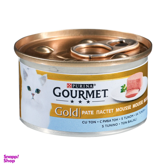 کنسرو غذای گربه گورمت مدل Gold Tuna وزن 85 گرم