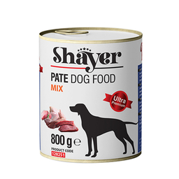 کنسرو غذای سگ شایر (Shayer) مدل Mix وزن 800 گرم