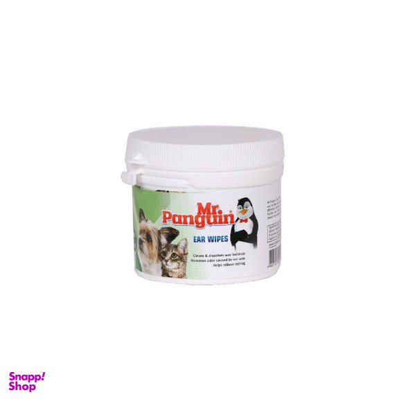 دستمال تمیز کننده گوش حیوانات خانگی مستر پنگوین (Mr Panguin) مدل Ear Wipe