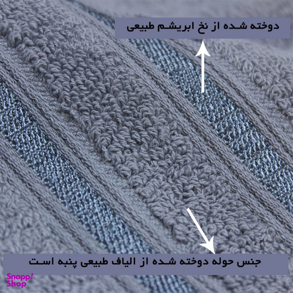 حوله ریسندگی و بافندگی پیشروتاب مدل فورلاین سایز 100×160 سانتی متر