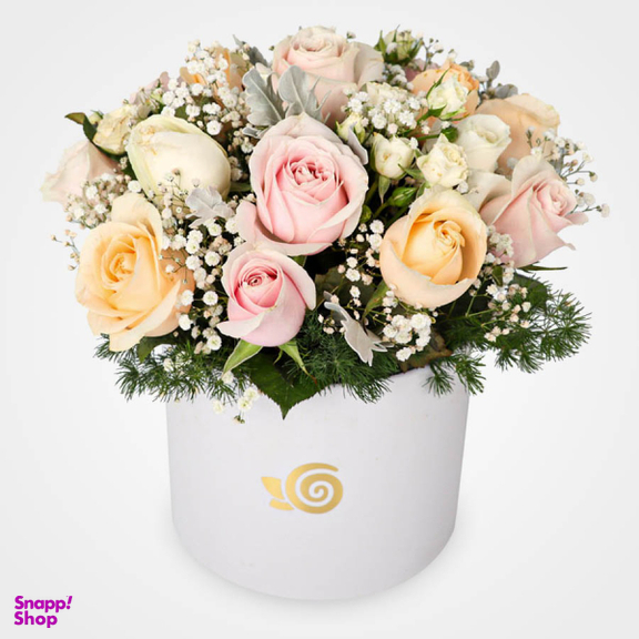 باکس گل گل بازار مدل رز نیلگون