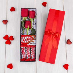 باکس گل گل بازار (Gol Bazar) مدل Kitkat و رز