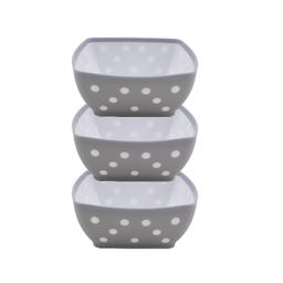 کاسه تی ناز مدل خالدار مجموعه 3 عددی